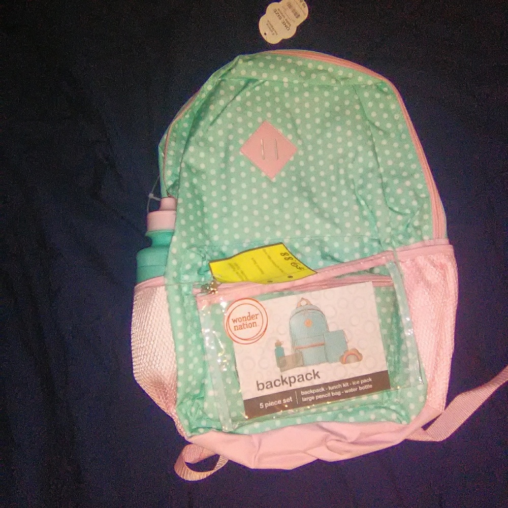 NWT BOOKBAG WITH SCHOOL SUPPLIES INCLUDED!